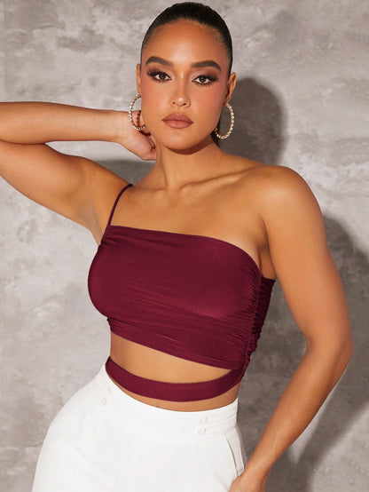 Top Cropped Ruched