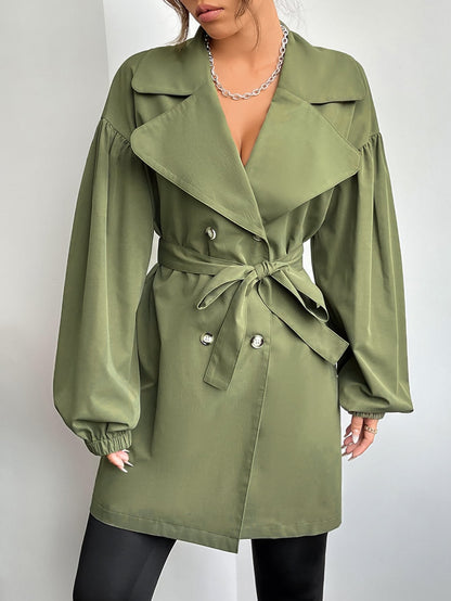 Casaco Belted Trench