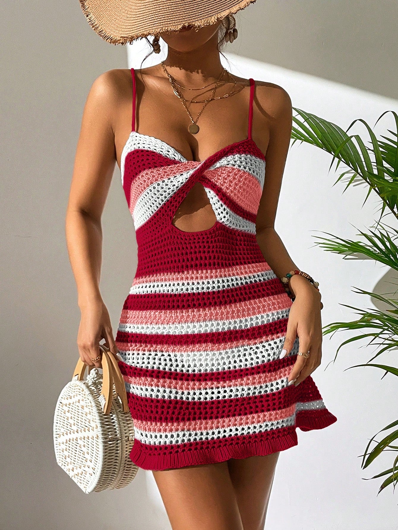 Vestido Striped Pattern